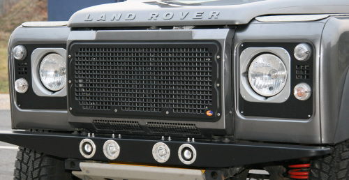 thumbnail image 2 of TERRAFIRMA Land Rover Defender Air Con Front Grill Surround – Gloss Black, TF276 2 of 6
