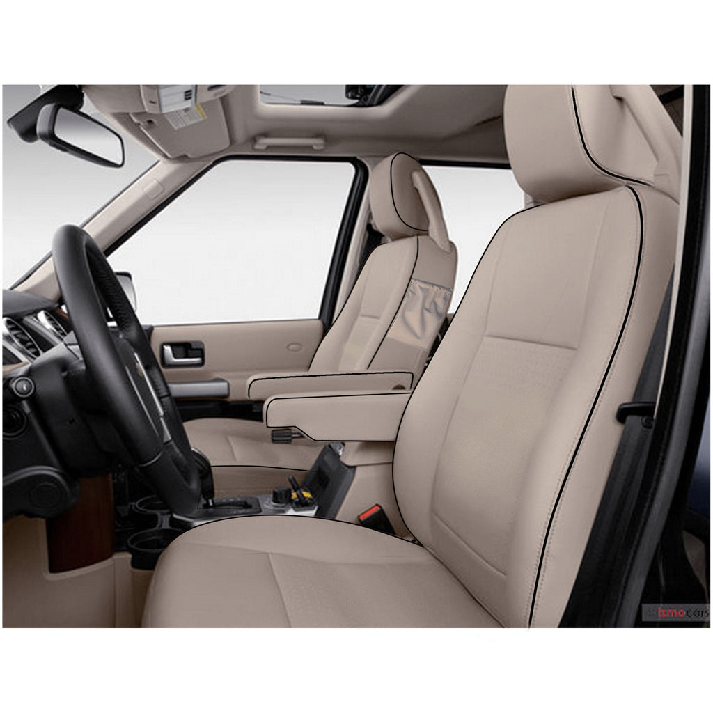 Beige Microfiber Leather Seat Armrest Handle Covers – For Land Rover Discovery LR3 LR4 & Range Rover Sport