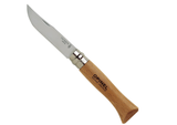 Opinel Stainless Steel Beechwood Handle French Pocket Knife