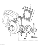 Blower Motor Assembly, Heater Box