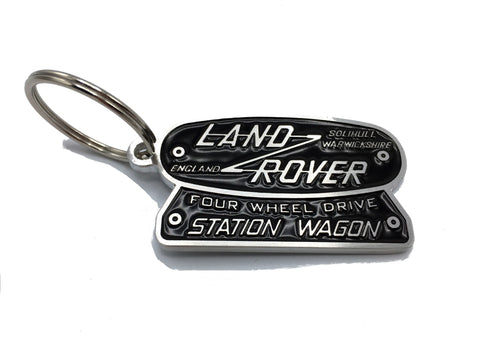 Land Rover plaquard keychain