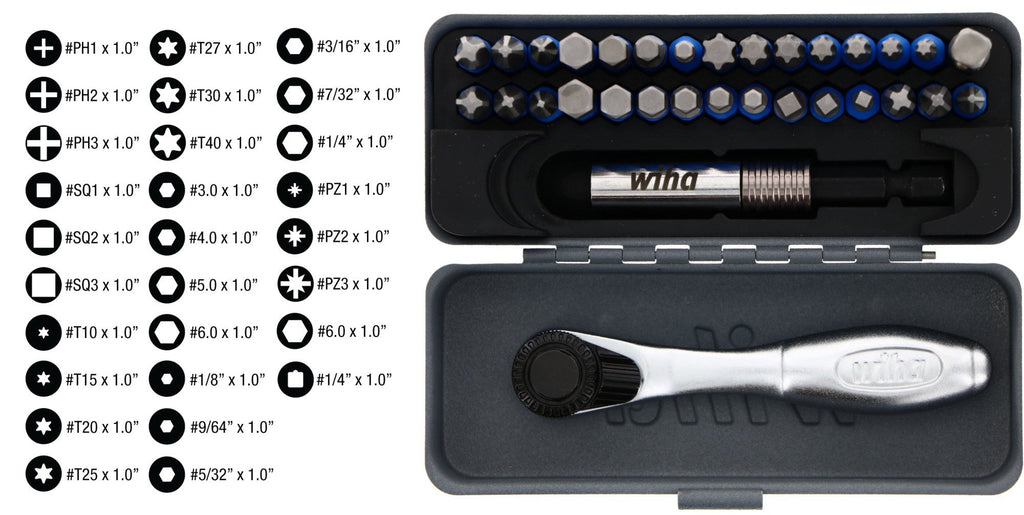 WIHA MINI RATCHET AND BIT SET – Defenders Northwest