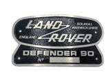 Land Rover Defender Cast Aluminum Tail Badge