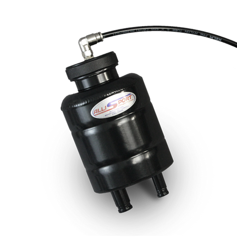 Allstar Performance Aluminum Power Steering Tank - 8.5x3.5 Inch Racing Reservoir