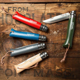 Opinel No. 8 Trekking Knife with Leather Lace