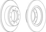 FTC3846 Brake Disc, Rear Defender 110 and 130 pre 1999